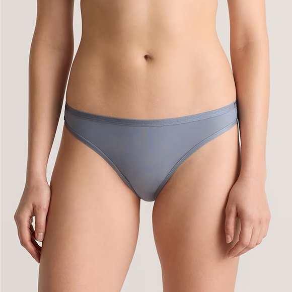 New Quince Mesh Thong 6 Pack Grey Sz S